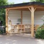 vidaXL Muebles de cocina de exterior 3 piezas madera maciza de pino vidaXL Muebles de cocina de exterior 3 piezas madera maciza de pino