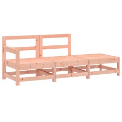 vidaXL Juego de muebles de jardín 3 pzas madera maciza abeto Douglas