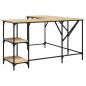 vidaXL Escritorio madera de ingeniería roble Sonoma 139x139x75 cm vidaXL Escritorio madera de ingeniería roble Sonoma 139x139x75 cm