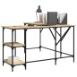 vidaXL Escritorio madera de ingeniería roble Sonoma 139x139x75 cm vidaXL Escritorio madera de ingeniería roble Sonoma 139x139x75 cm