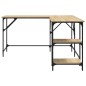 vidaXL Escritorio madera de ingeniería roble Sonoma 139x139x75 cm vidaXL Escritorio madera de ingeniería roble Sonoma 139x139x75 cm