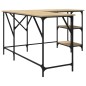 vidaXL Escritorio madera de ingeniería roble Sonoma 139x139x75 cm vidaXL Escritorio madera de ingeniería roble Sonoma 139x139x75 cm