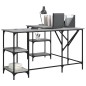 vidaXL Escritorio madera de ingeniería gris Sonoma 139x139x75 cm vidaXL Escritorio madera de ingeniería gris Sonoma 139x139x75 cm