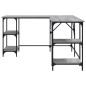vidaXL Escritorio madera de ingeniería gris Sonoma 139x139x75 cm vidaXL Escritorio madera de ingeniería gris Sonoma 139x139x75 cm