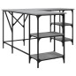 vidaXL Escritorio madera de ingeniería gris Sonoma 139x139x75 cm vidaXL Escritorio madera de ingeniería gris Sonoma 139x139x75 cm
