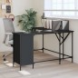 vidaXL Escritorio madera de ingeniería negro 141x141x75 cm vidaXL Escritorio madera de ingeniería negro 141x141x75 cm