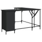 vidaXL Escritorio madera de ingeniería negro 141x141x75 cm vidaXL Escritorio madera de ingeniería negro 141x141x75 cm
