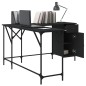 vidaXL Escritorio madera de ingeniería negro 141x141x75 cm vidaXL Escritorio madera de ingeniería negro 141x141x75 cm