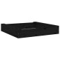 vidaXL Arenero con asientos cuadrado madera maciza de pino negro vidaXL Arenero con asientos cuadrado madera maciza de pino negro