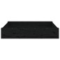 vidaXL Arenero con asientos cuadrado madera maciza de pino negro vidaXL Arenero con asientos cuadrado madera maciza de pino negro
