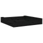 vidaXL Arenero con asientos cuadrado madera maciza de pino negro vidaXL Arenero con asientos cuadrado madera maciza de pino negro