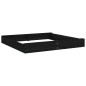 vidaXL Arenero con asientos cuadrado madera maciza de pino negro vidaXL Arenero con asientos cuadrado madera maciza de pino negro