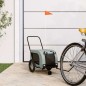 vidaXL Remolque de bicicleta mascotas hierro tela Oxford gris negro vidaXL Remolque de bicicleta mascotas hierro tela Oxford gris negro