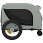 vidaXL Remolque de bicicleta mascotas hierro tela Oxford gris negro vidaXL Remolque de bicicleta mascotas hierro tela Oxford gris negro
