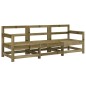 vidaXL Juego de muebles de jardín 3 pzas madera de pino impregnada vidaXL Juego de muebles de jardín 3 pzas madera de pino impregnada