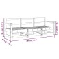 vidaXL Juego de muebles de jardín 3 pzas madera de pino impregnada vidaXL Juego de muebles de jardín 3 pzas madera de pino impregnada