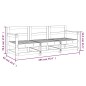 vidaXL Juego de muebles de jardín 3 piezas madera maciza de pino vidaXL Juego de muebles de jardín 3 piezas madera maciza de pino