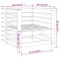 vidaXL Sillones de jardín 2 unidades madera maciza pino marrón miel vidaXL Sillones de jardín 2 unidades madera maciza pino marrón miel