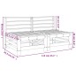 vidaXL Sofás centrales de jardín 2 uds madera maciza pino marrón miel vidaXL Sofás centrales de jardín 2 uds madera maciza pino marrón miel