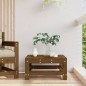 vidaXL Taburete de jardín madera maciza de pino marrón miel vidaXL Taburete de jardín madera maciza de pino marrón miel
