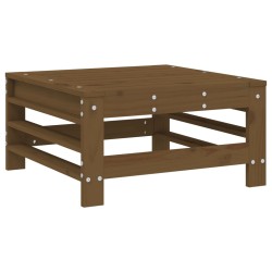vidaXL Taburete de jardín madera maciza de pino marrón miel