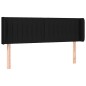vidaXL Cabecero con LED de tela negro 147x16x78/88 cm vidaXL Cabecero con LED de tela negro 147x16x78/88 cm