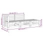 vidaXL Juego de muebles jardín 3 pzas madera maciza pino marrón miel vidaXL Juego de muebles jardín 3 pzas madera maciza pino marrón miel
