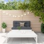 vidaXL Juego de muebles de jardín 2 piezas madera maciza pino blanco vidaXL Juego de muebles de jardín 2 piezas madera maciza pino blanco