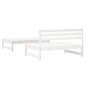 vidaXL Juego de muebles de jardín 2 piezas madera maciza pino blanco vidaXL Juego de muebles de jardín 2 piezas madera maciza pino blanco