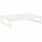 vidaXL Juego de muebles de jardín 2 piezas madera maciza pino blanco vidaXL Juego de muebles de jardín 2 piezas madera maciza pino blanco