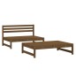 vidaXL Juego de muebles jardín 2 pzas madera maciza pino marrón miel vidaXL Juego de muebles jardín 2 pzas madera maciza pino marrón miel
