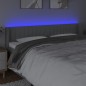 vidaXL Cabecero con LED de tela gris claro 183x16x78/88 cm vidaXL Cabecero con LED de tela gris claro 183x16x78/88 cm