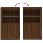 vidaXL Aparador con luces LED madera de ingeniería roble marrón vidaXL Aparador con luces LED madera de ingeniería roble marrón
