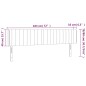 vidaXL Cabecero con LED de tela gris claro 183x16x78/88 cm vidaXL Cabecero con LED de tela gris claro 183x16x78/88 cm