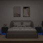 vidaXL Mesitas de noche con luces LED 2 uds madera ingeniería negra vidaXL Mesitas de noche con luces LED 2 uds madera ingeniería negra