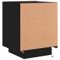vidaXL Mesitas de noche con luces LED 2 uds madera ingeniería negra vidaXL Mesitas de noche con luces LED 2 uds madera ingeniería negra