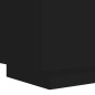 vidaXL Mesitas de noche con luces LED 2 uds madera ingeniería negra vidaXL Mesitas de noche con luces LED 2 uds madera ingeniería negra