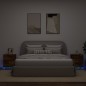 vidaXL Mesita de noche luces LED 2 uds madera ingeniería roble ahumado vidaXL Mesita de noche luces LED 2 uds madera ingeniería roble ahumado