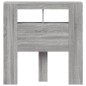 vidaXL Cabecero LED madera ingeniería gris Sonoma 100x18,5x103,5 cm vidaXL Cabecero LED madera ingeniería gris Sonoma 100x18,5x103,5 cm