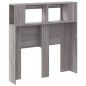 vidaXL Cabecero LED madera ingeniería gris Sonoma 100x18,5x103,5 cm vidaXL Cabecero LED madera ingeniería gris Sonoma 100x18,5x103,5 cm