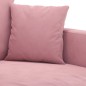 vidaXL Sofá de 3 plazas terciopelo rosa 180 cm vidaXL Sofá de 3 plazas terciopelo rosa 180 cm