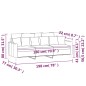 vidaXL Sofá de 3 plazas terciopelo rosa 180 cm vidaXL Sofá de 3 plazas terciopelo rosa 180 cm