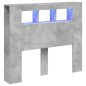 vidaXL Cabecero LED madera ingeniería gris hormigón 120x18,5x103,5 cm vidaXL Cabecero LED madera ingeniería gris hormigón 120x18,5x103,5 cm