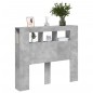 vidaXL Cabecero LED madera ingeniería gris hormigón 120x18,5x103,5 cm vidaXL Cabecero LED madera ingeniería gris hormigón 120x18,5x103,5 cm