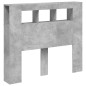 vidaXL Cabecero LED madera ingeniería gris hormigón 120x18,5x103,5 cm vidaXL Cabecero LED madera ingeniería gris hormigón 120x18,5x103,5 cm
