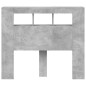 vidaXL Cabecero LED madera ingeniería gris hormigón 120x18,5x103,5 cm vidaXL Cabecero LED madera ingeniería gris hormigón 120x18,5x103,5 cm