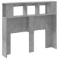vidaXL Cabecero LED madera ingeniería gris hormigón 120x18,5x103,5 cm vidaXL Cabecero LED madera ingeniería gris hormigón 120x18,5x103,5 cm