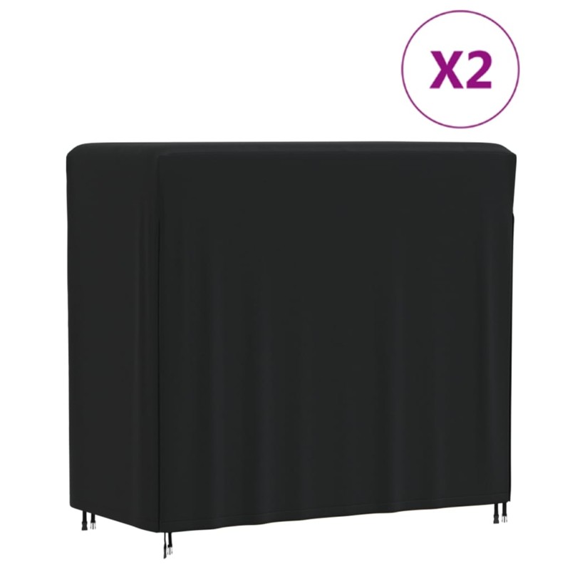 vidaXL Cubiertas para leñeros 2 uds tela Oxford 420D 122x61x106 cm vidaXL Cubiertas para leñeros 2 uds tela Oxford 420D 122x61x106 cm