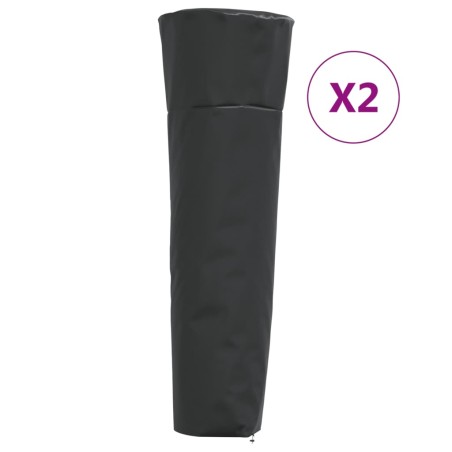 vidaXL Cubiertas calefactores torre 2 uds tela Oxford 420D 86x47x241cm