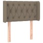 vidaXL Cabecero con LED de tela gris taupe 83x16x78/88 cm vidaXL Cabecero con LED de tela gris taupe 83x16x78/88 cm